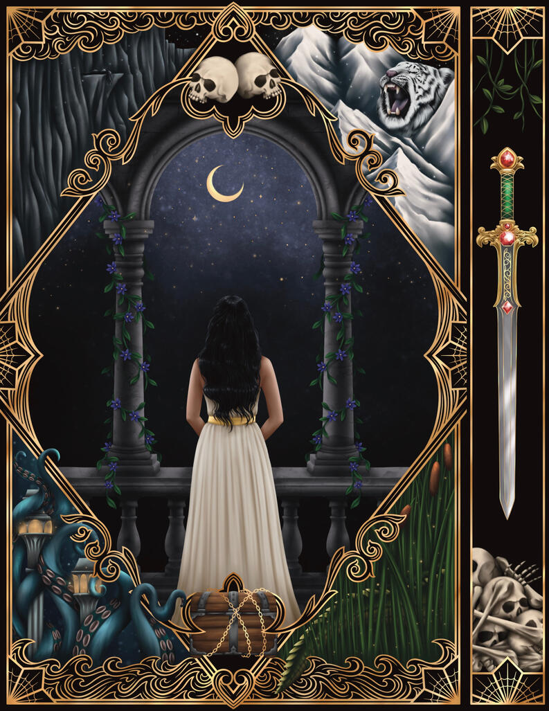 scattered bones scattered bones book cover slip case design front